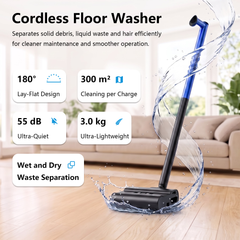 FW07 7Cordless Floor Washer - Innovative 0-Suction & 0-Emission
