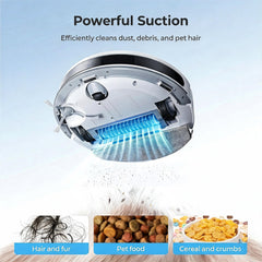 RP39 Robot Vacuum & Mop - 800Pa Suction, 90min Runtime, 310mL Dust Bin
