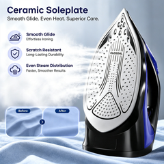 IW5 Handheld Garment Steamer - 2200W, 25g/min Steam, 300mL Tank