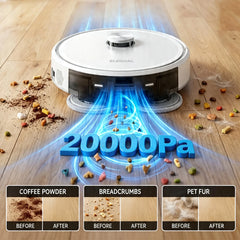 RP90 Robot Vacuum & Mop - 20,000Pa Suction, 220min Runtime, Vacuum & Mop