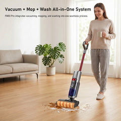FW03 Pro Cordless Floor Washer - 18kPa Suction, 250W, 55min Runtime