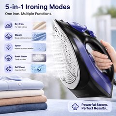 IW5 Handheld Garment Steamer - 2200W, 25g/min Steam, 300mL Tank