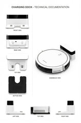 RP34 Robot Vacuum & Mop - 3,000Pa Suction, 140min Runtime, 300/300mL Tanks