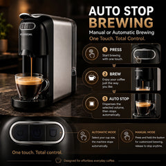 EC-518 Multi Capsule Coffee Machine - 20 Bar Pump, 1500W, 0.7L Tank
