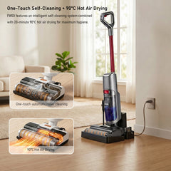 FW03 Pro Cordless Floor Washer - 18kPa Suction, 250W, 55min Runtime