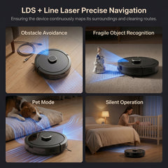 RP91 BLDC Robot Vacuum & Mop - 15,000Pa Suction, 220min Runtime