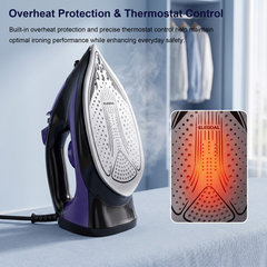 IW5 Handheld Garment Steamer - 2200W, 25g/min Steam, 300mL Tank