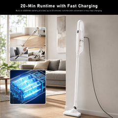 CSV030 Cordless Stick Vacuum - 7,000Pa Suction, 0.8L Dust Cup
