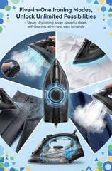 IW8 Handheld Garment Steamer - 2600W, 30g/min Steam, 260mL Tank