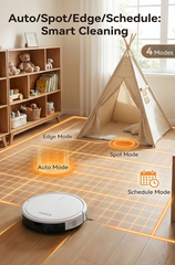 RP34 Robot Vacuum & Mop - 3,000Pa Suction, 140min Runtime, 300/300mL Tanks