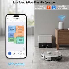 RP90 Robot Vacuum & Mop - 20,000Pa Suction, 220min Runtime, Vacuum & Mop