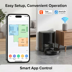 RP91 BLDC Robot Vacuum & Mop - 15,000Pa Suction, 220min Runtime
