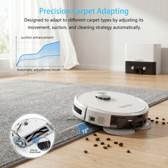 RP90 Robot Vacuum & Mop - 20,000Pa Suction, 220min Runtime, Vacuum & Mop