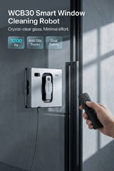 WCB30 BLDC + Anti-Slip Tracks Window Cleaning Robot - 3200Pa Suction